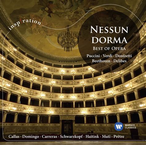 Nessun dorma - The opera was mostly complete upon Puccini's death in November 1924, including "Nessun dorma" the famous aria from Act III (whose orchestration is the composer's). Alfano's completion was confined to the last part of Act III (rehearsal 35 to the end). 
